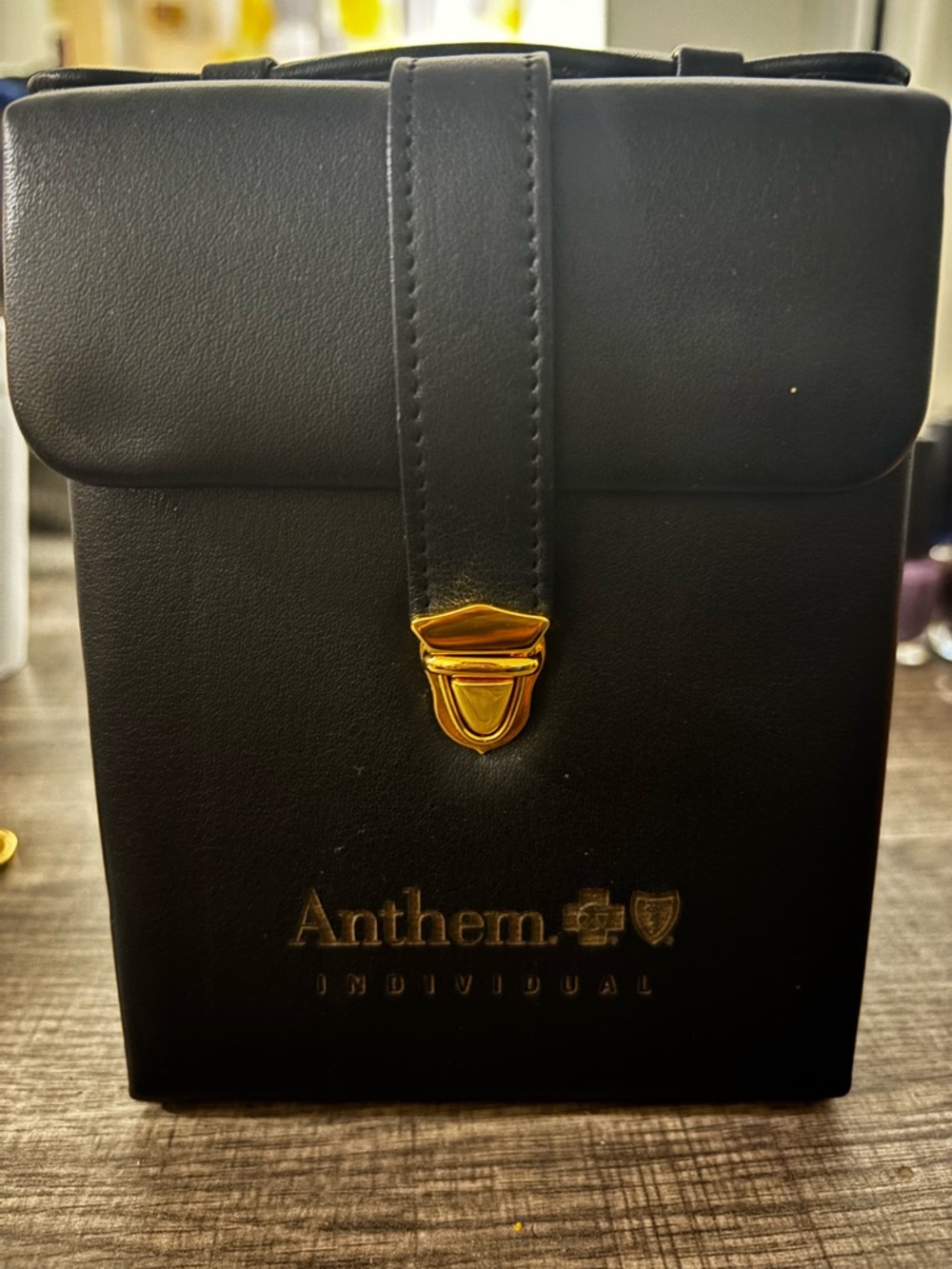 Individual Black Jewelry Box with Gold Hardware